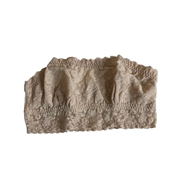 Hanky Panky Signature Lace Lightly Lined Bandeau Bralette Bra Chai Womens Medium - Picture 2 of 6